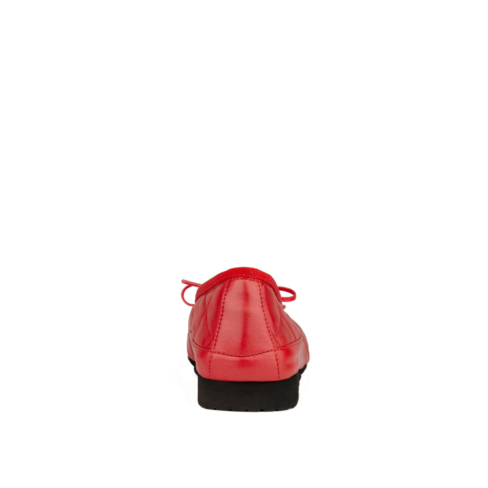 RED QUILTED NAPPA