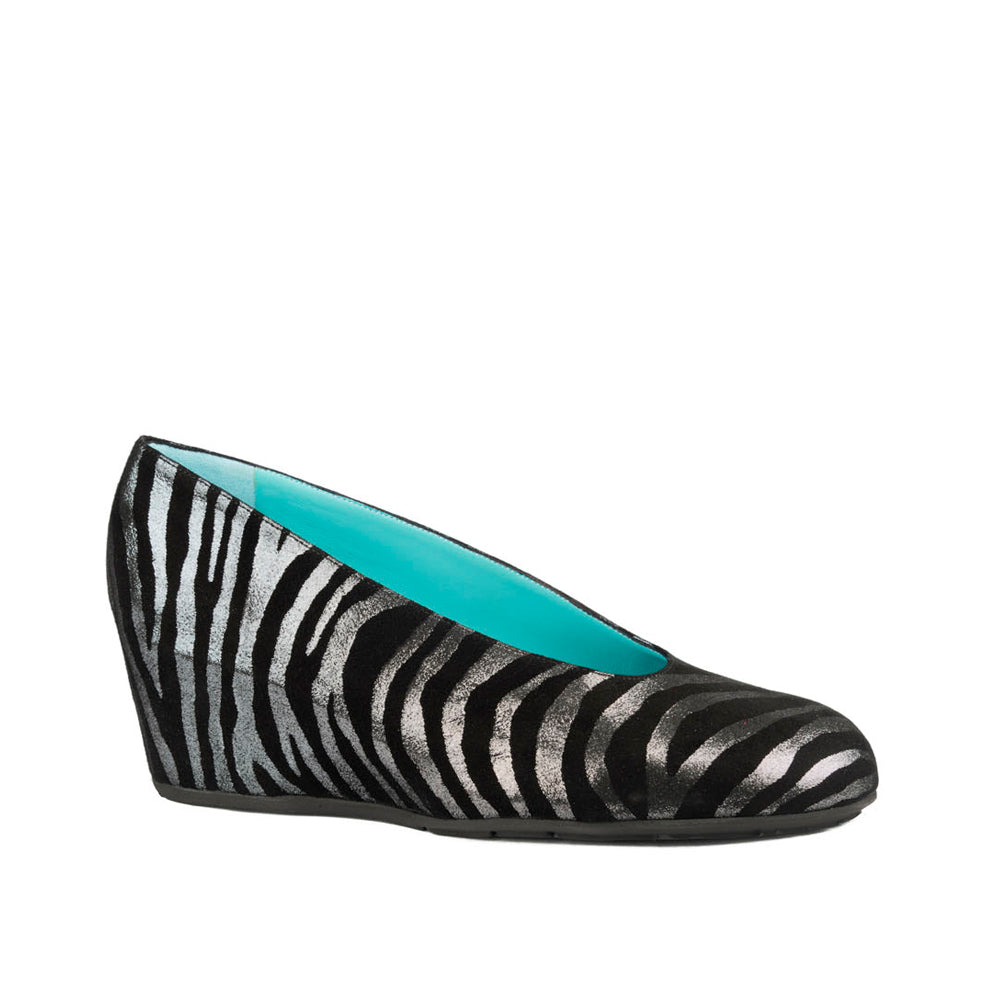 ZEBRA SILVER AND BLACK WEDGE