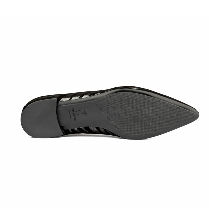 SILVER/BLACK ZEBRA SUEDE