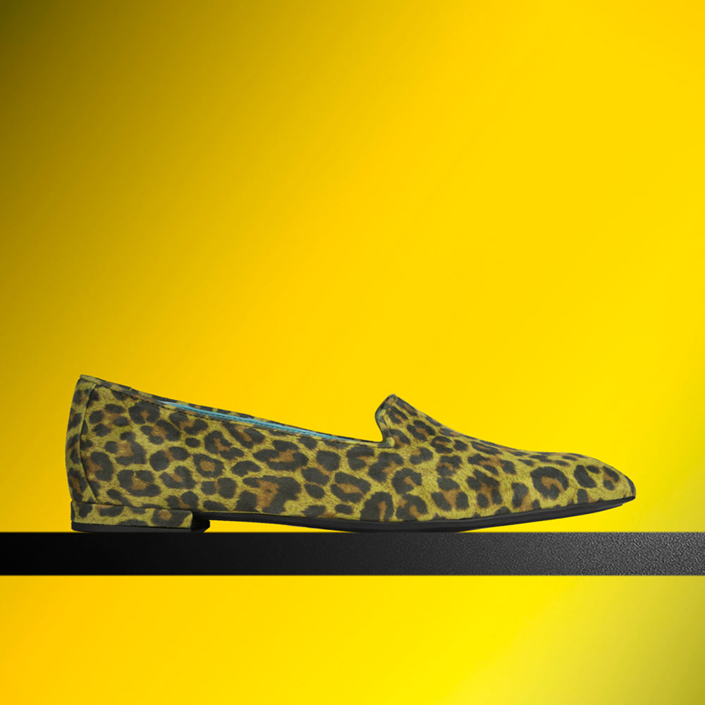 QUO GREEN LEOPARD SUEDE