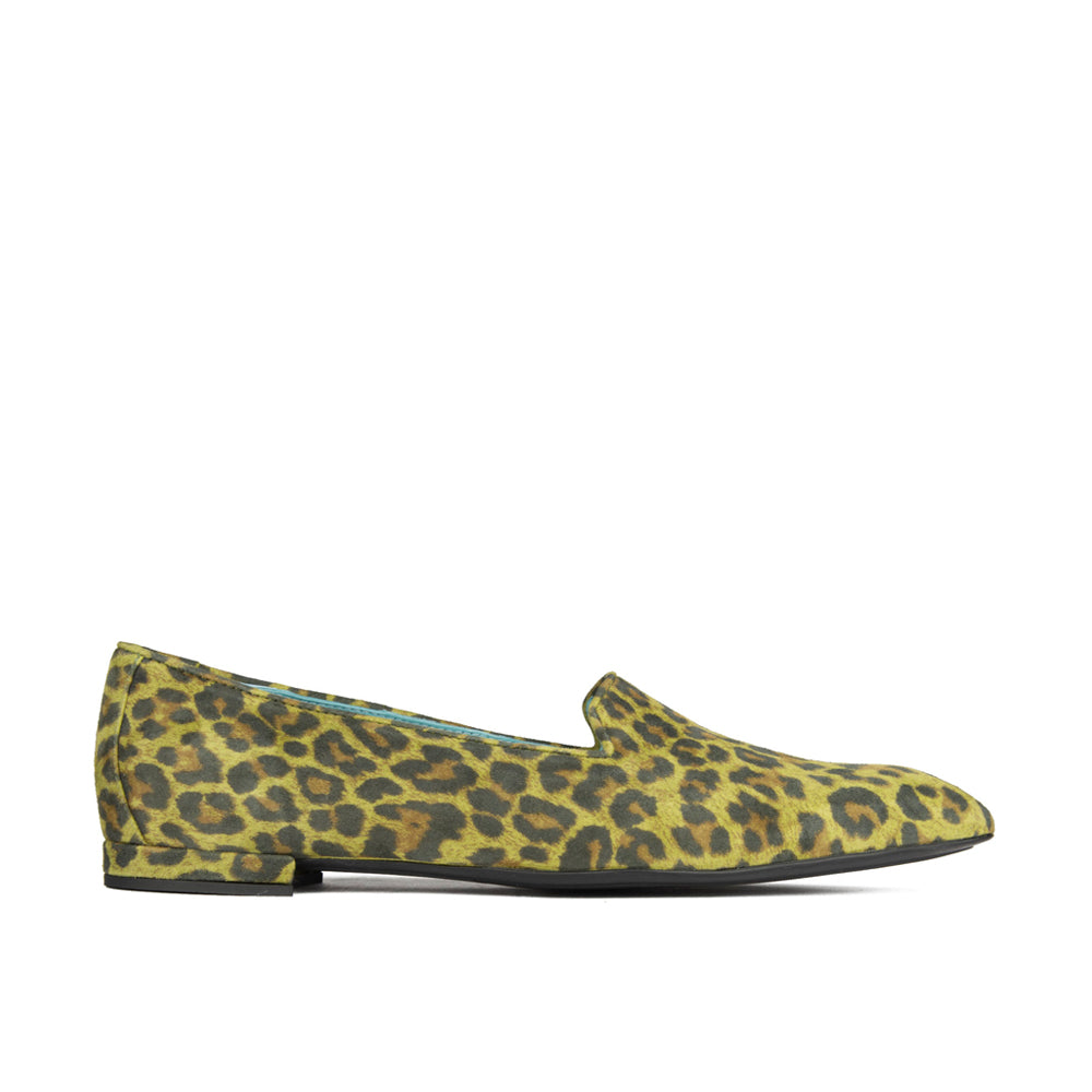 GREEN LEOPARD SUEDE