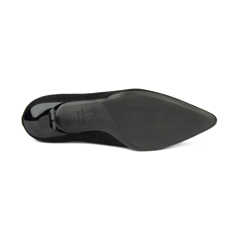 BLACK STRETCH SUEDE