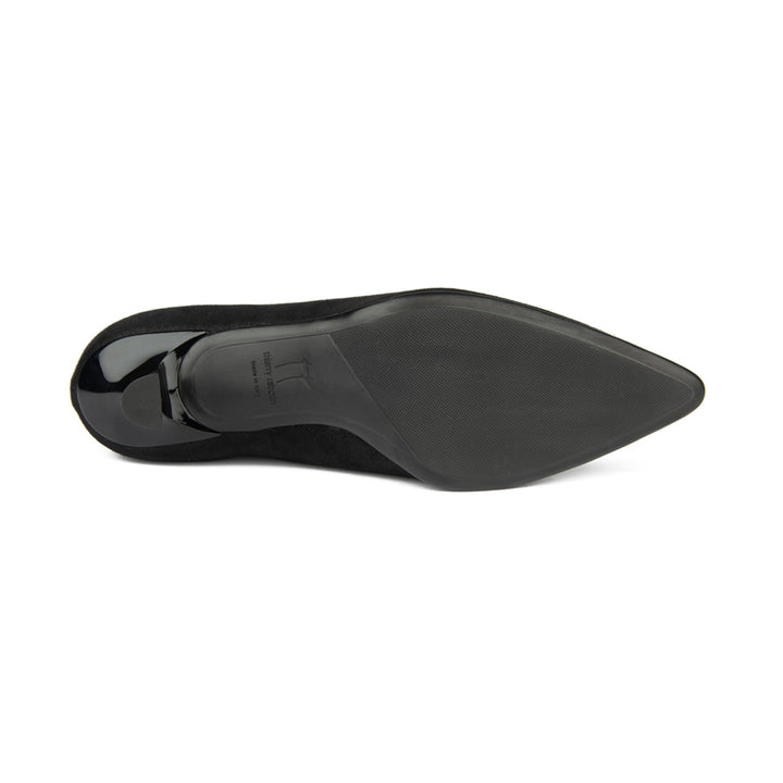 BLACK STRETCH SUEDE