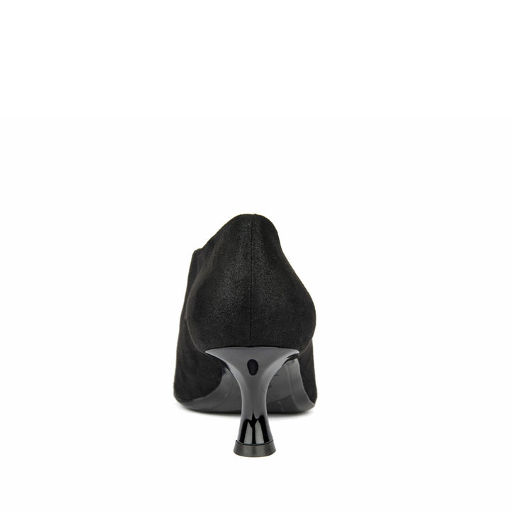 BLACK STRETCH SUEDE