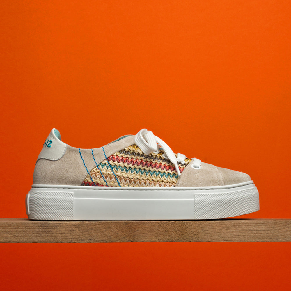 BEIGE SUEDE MULTI