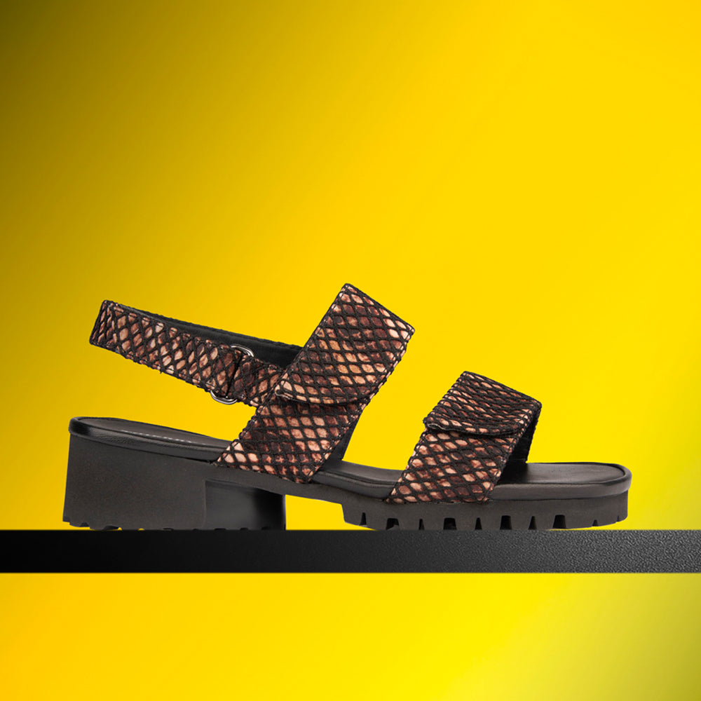 SANELE BROWN METALLIC DIAMOND FABRIC