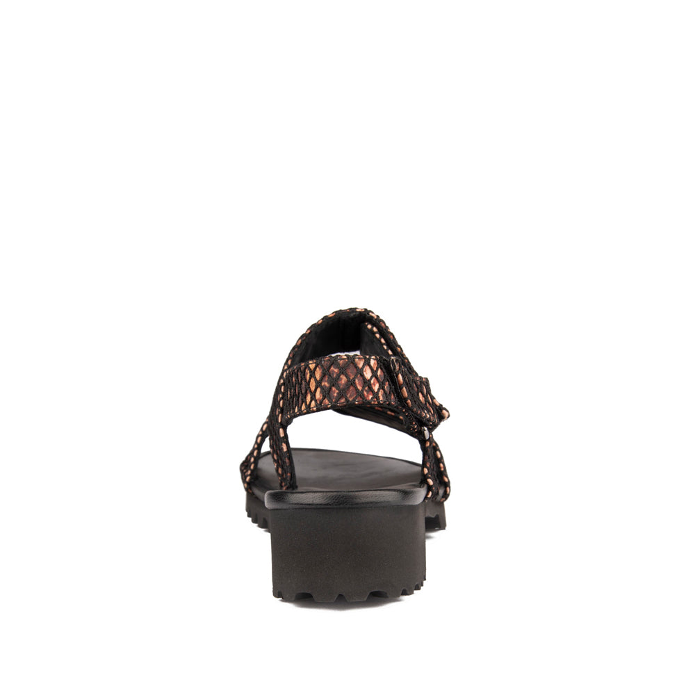 BROWN METALLIC DIAMOND FABRIC