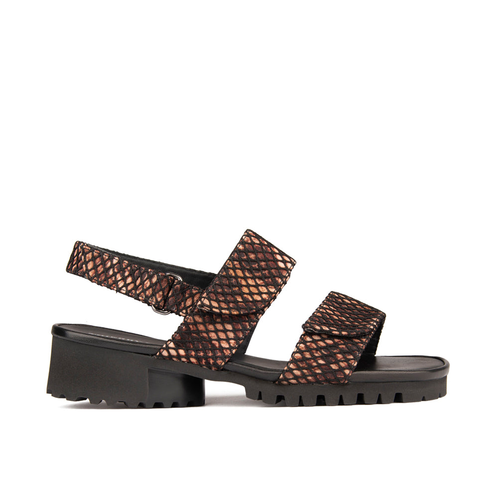 BROWN METALLIC DIAMOND FABRIC