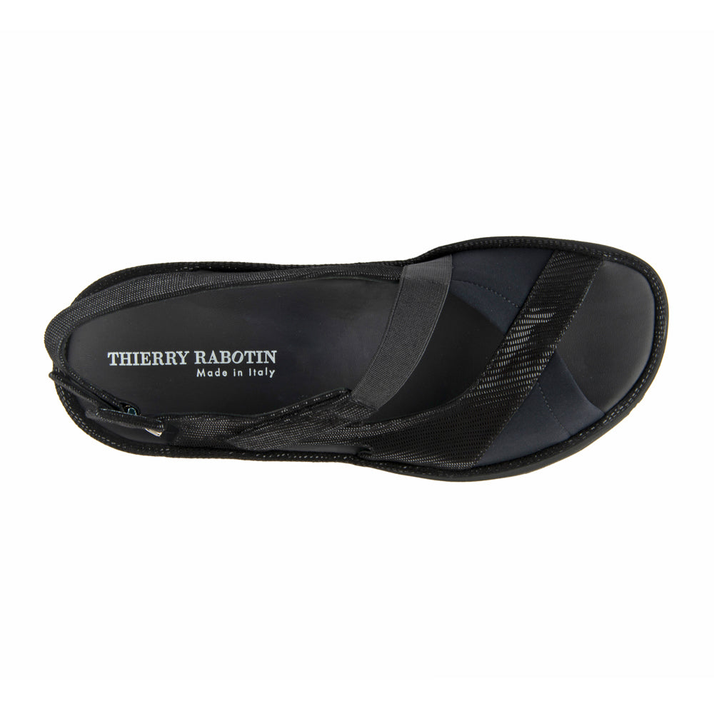 BLACK TEXTURED STAMPED SUEDE