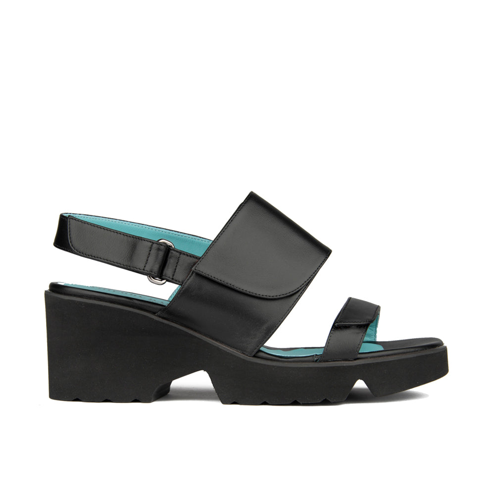 POLLY BLACK LEATHER