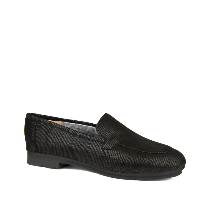 BLACK TEXTURED SUEDE