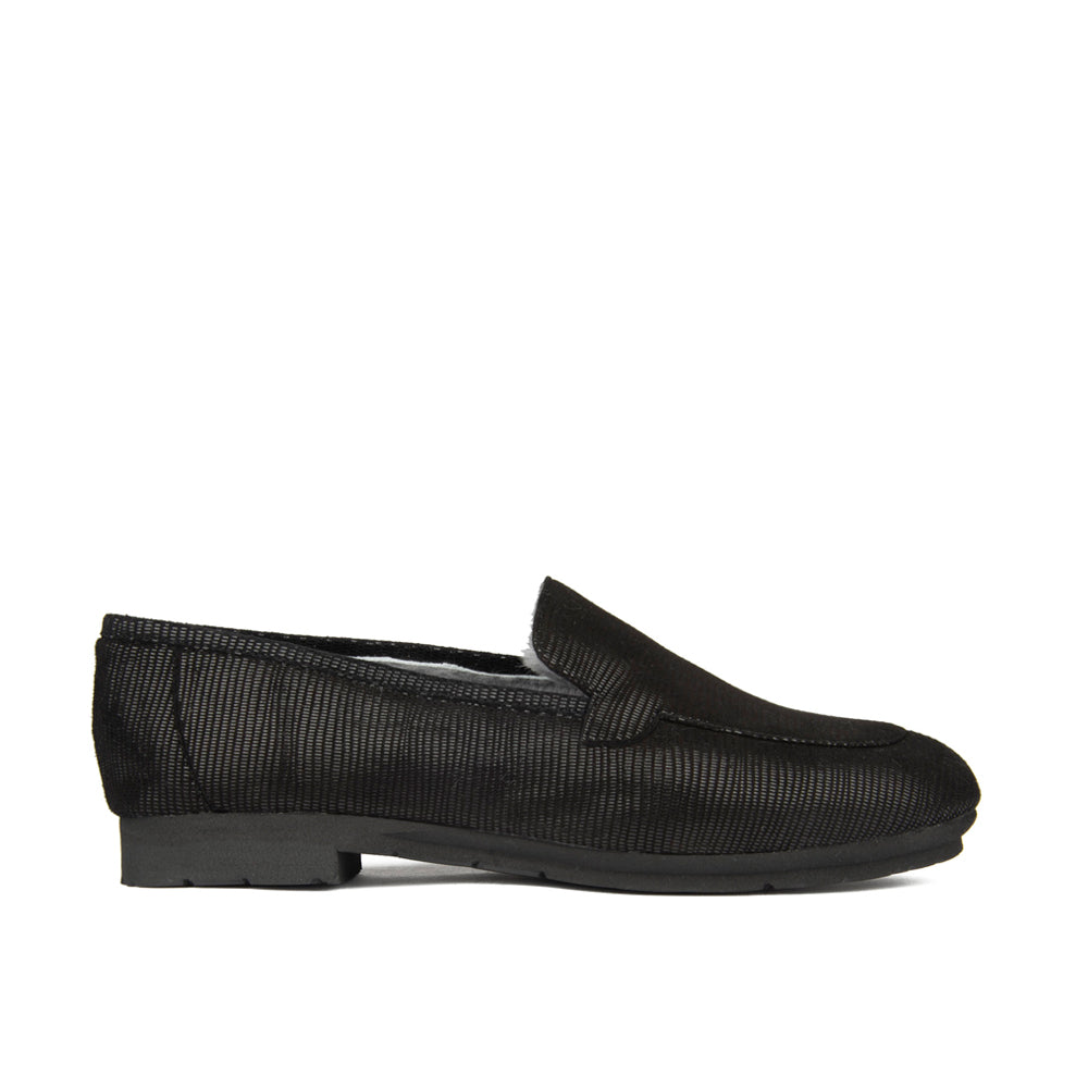 BOSCO BLACK TEXTURED SUEDE