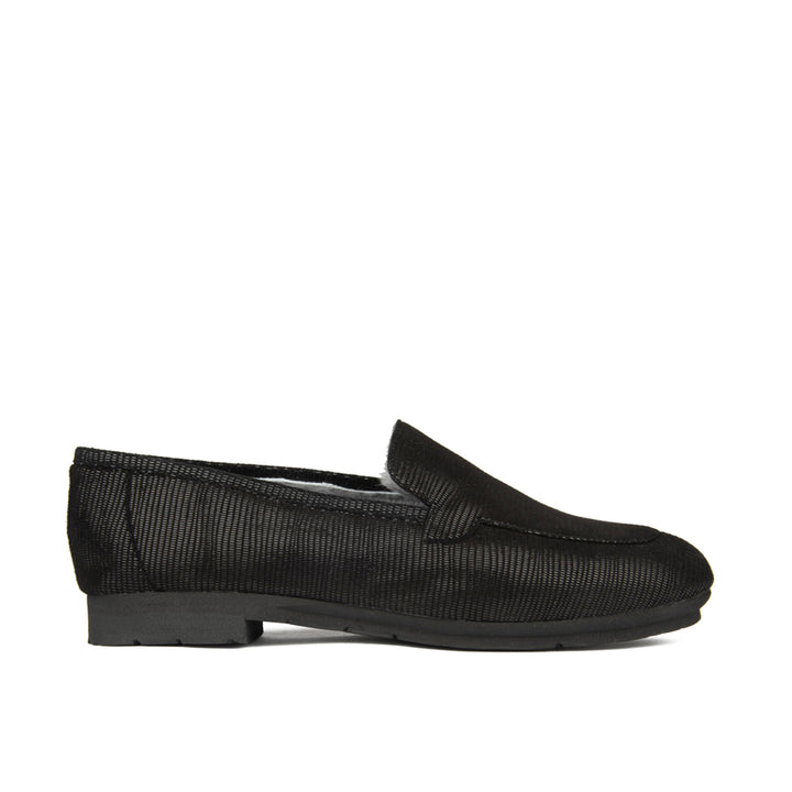 BLACK TEXTURED SUEDE