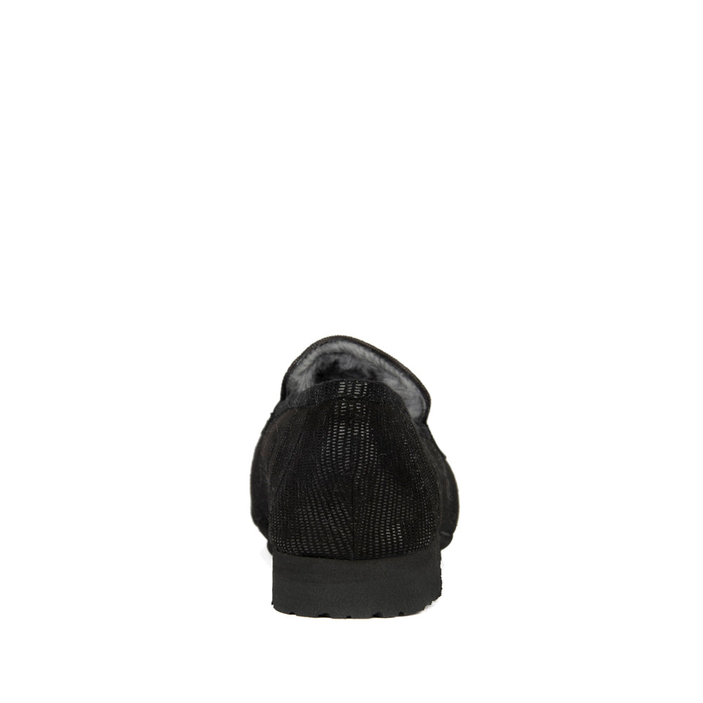 BLACK TEXTURED SUEDE