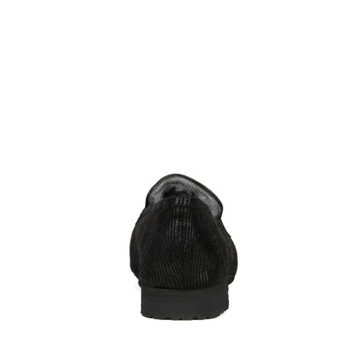 BLACK TEXTURED SUEDE