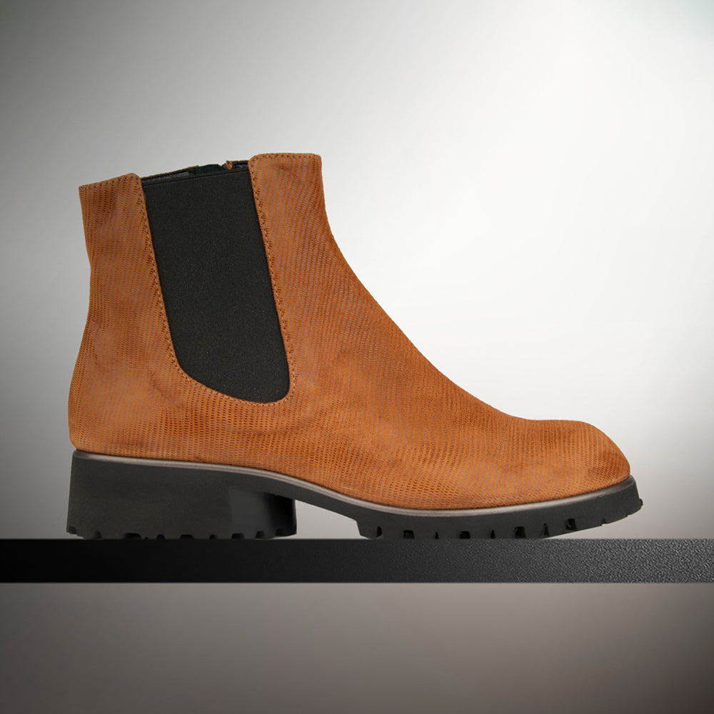 MIRZA COGNAC TEXTURED SUEDE