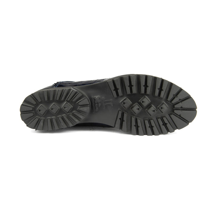 NAVY CROCO PATENT AND MICROFIBER