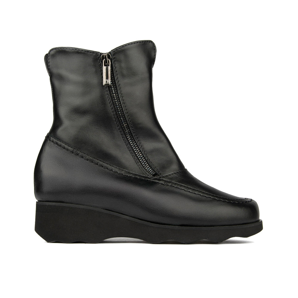TOBY BLACK NAPPA WITH FUR LINING
