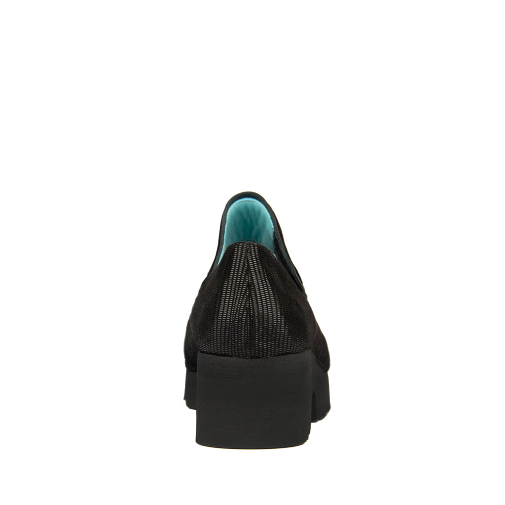 BLACK TEXTURED SUEDE
