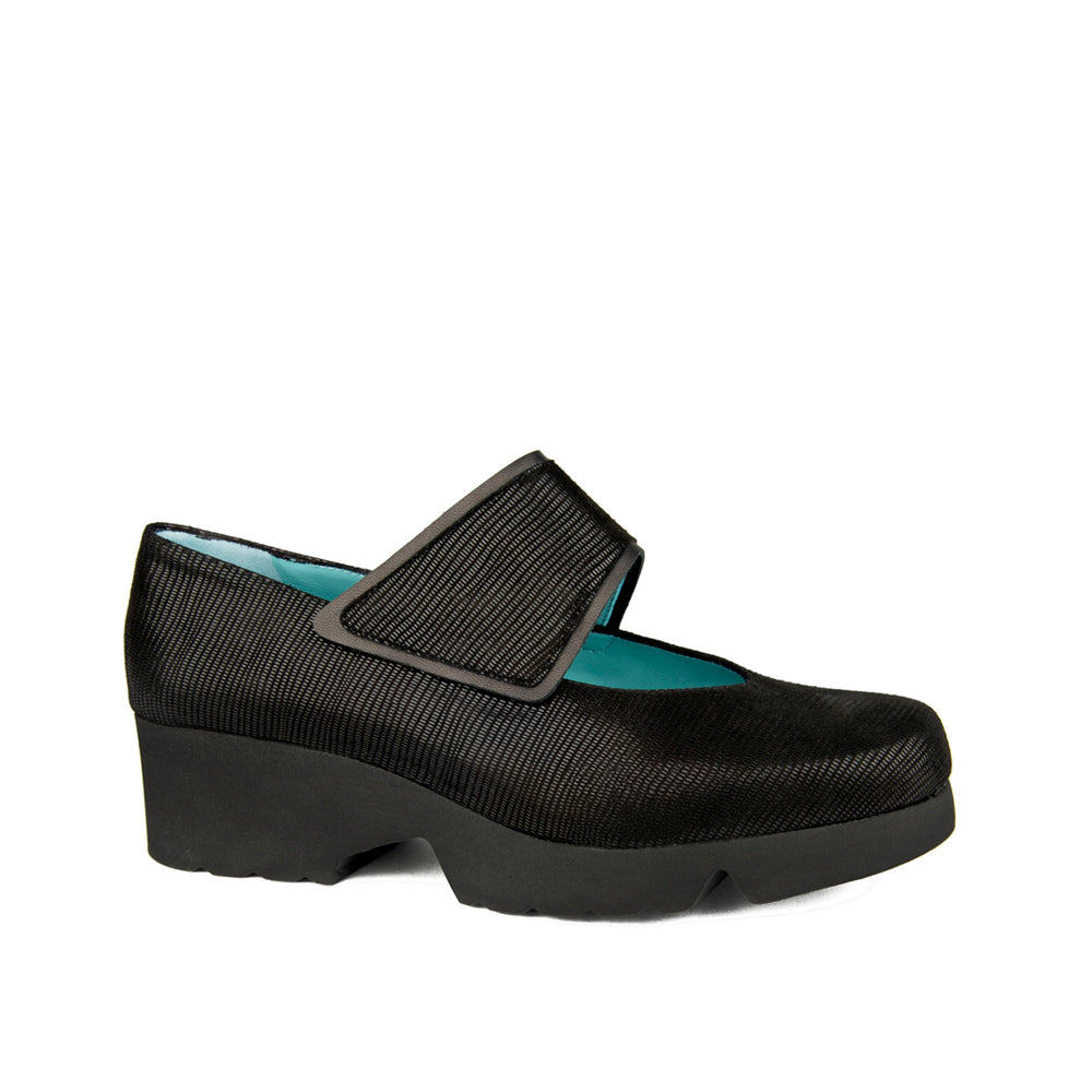 BLACK TEXTURED SUEDE