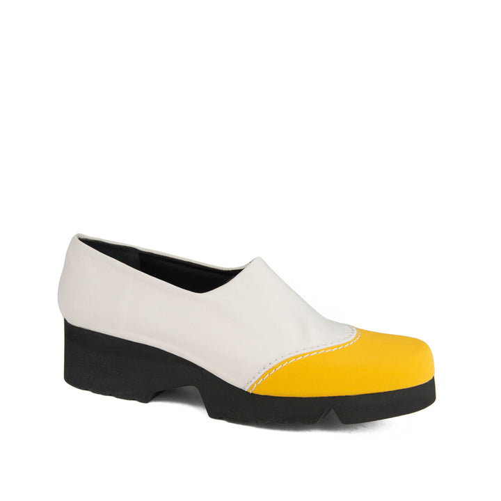 YELLOW AND LIGHT GRAY MICROFIBER