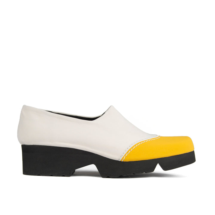 YELLOW AND LIGHT GRAY MICROFIBER