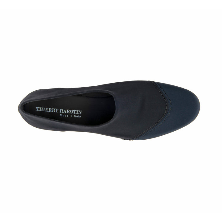 BLACK AND NAVY MICROFIBER