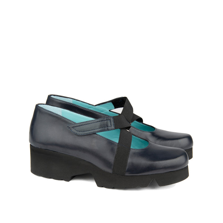 NAVY LEATHER