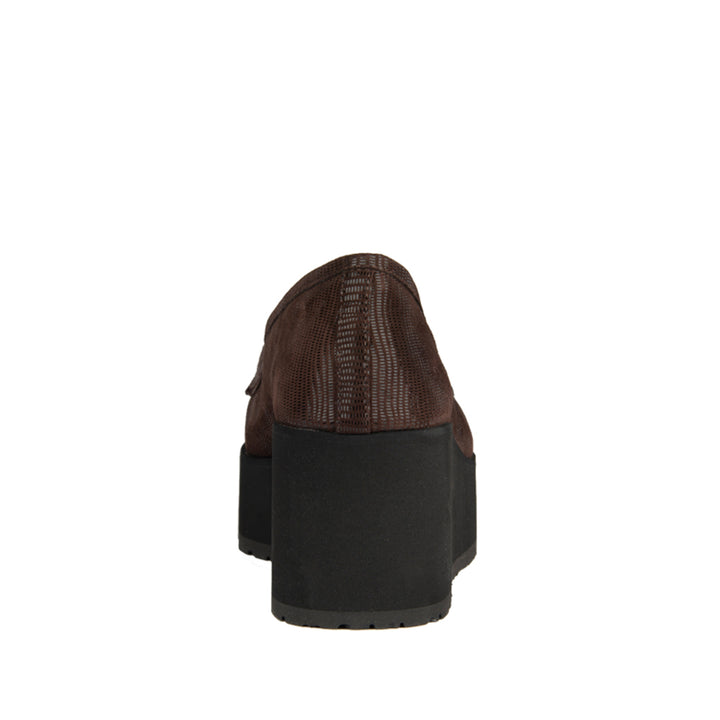 BROWN STAMPED SUEDE