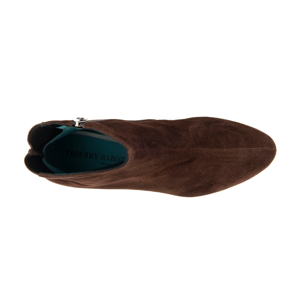 BROWN SUEDE WITH BROWN NAPPA HEEL
