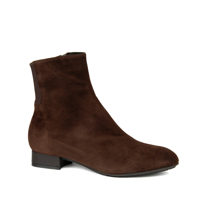 BROWN SUEDE WITH BROWN NAPPA HEEL
