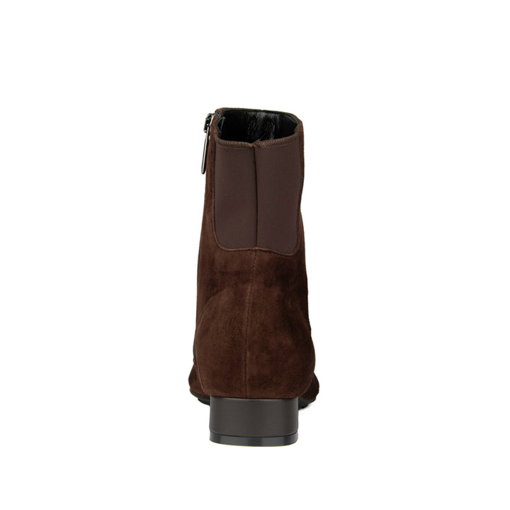 BROWN SUEDE WITH BROWN NAPPA HEEL