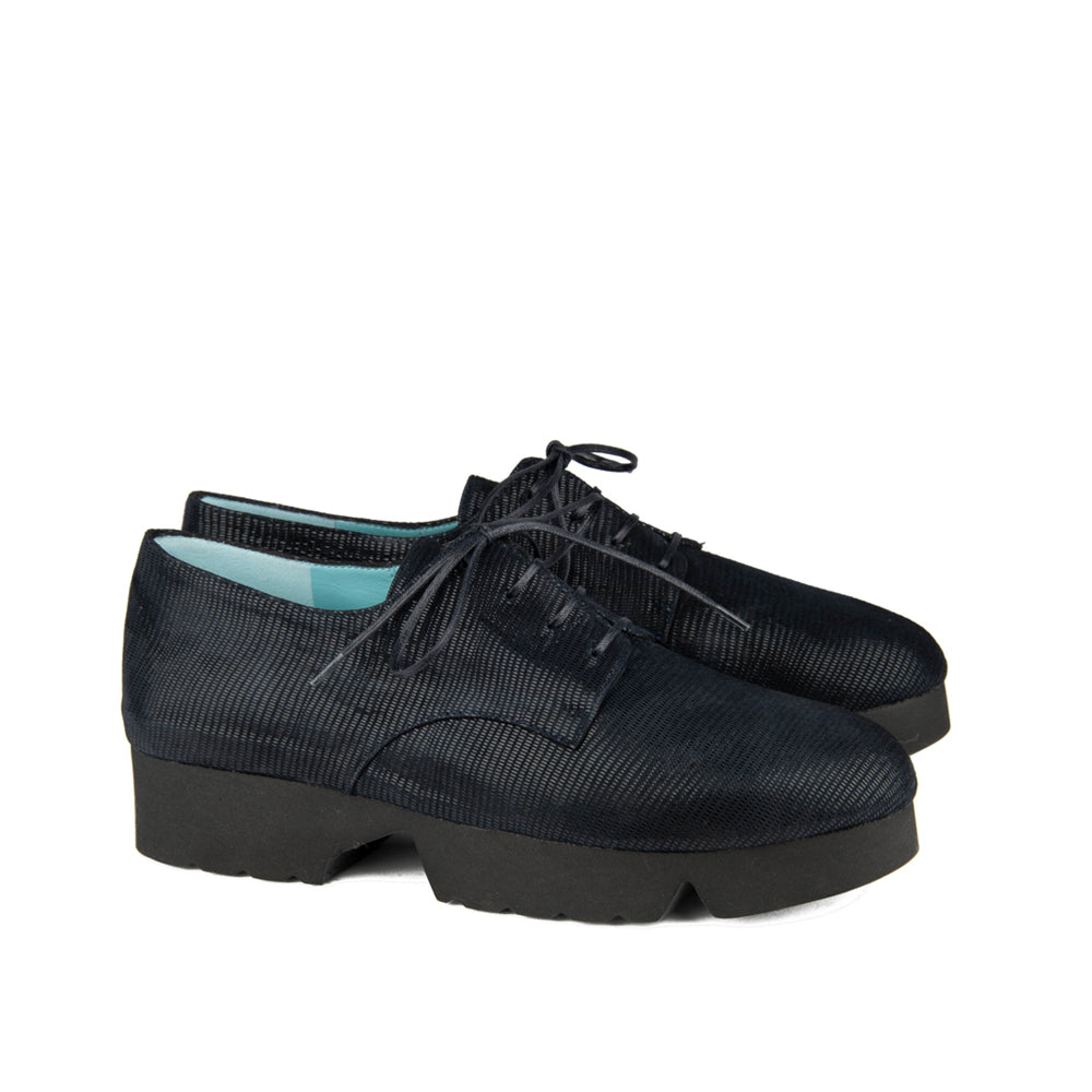 BLACK AND NAVY TEXTURED NAPPA