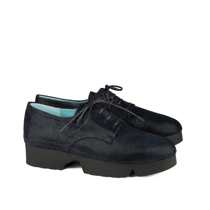 BLACK AND NAVY TEXTURED NAPPA