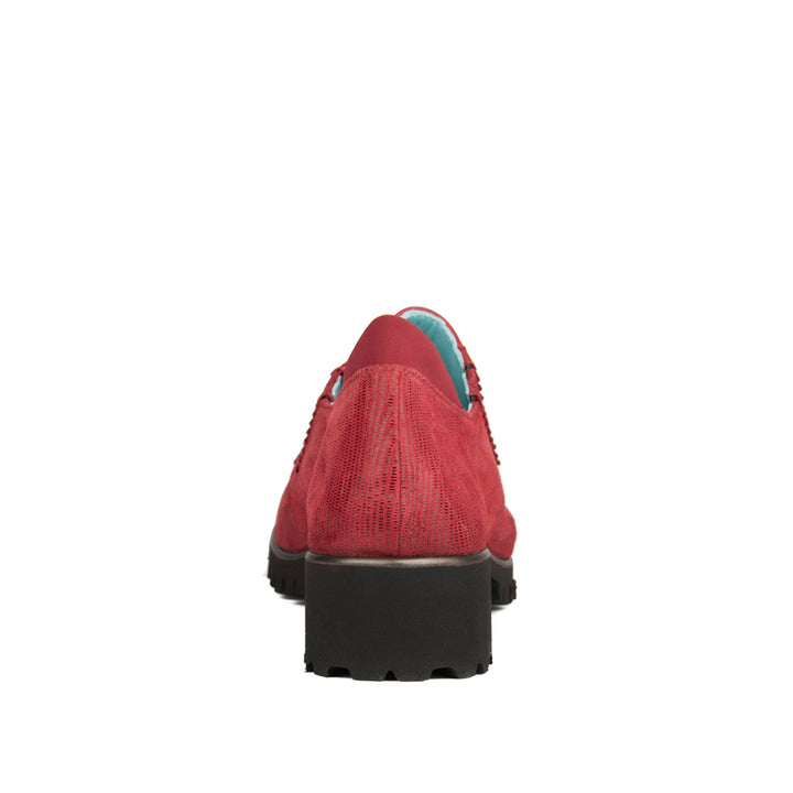 RED TEXTURED SUEDE