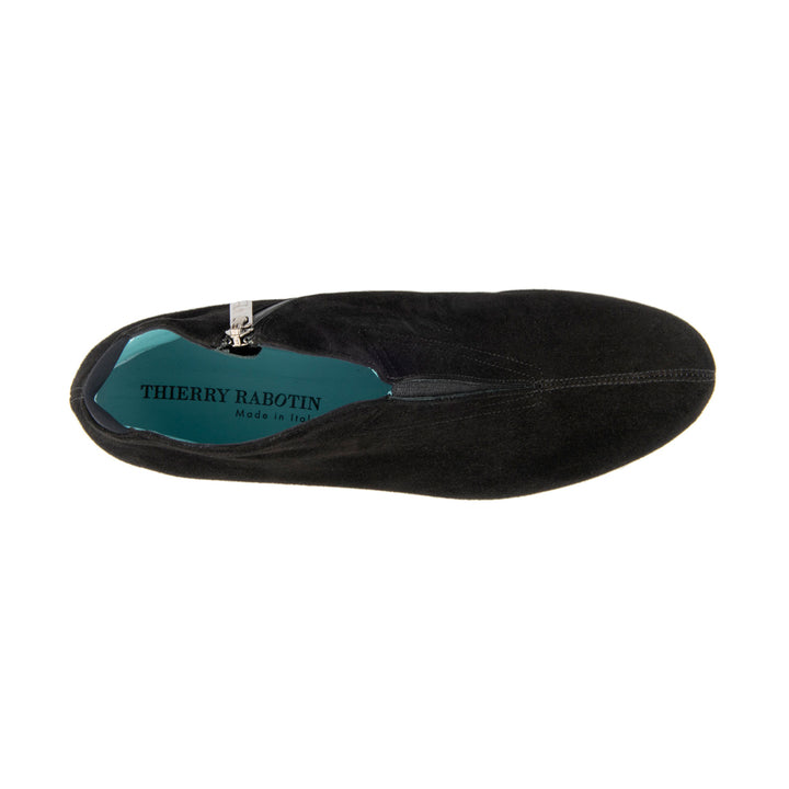 BLACK SUEDE COVERED WEDGE