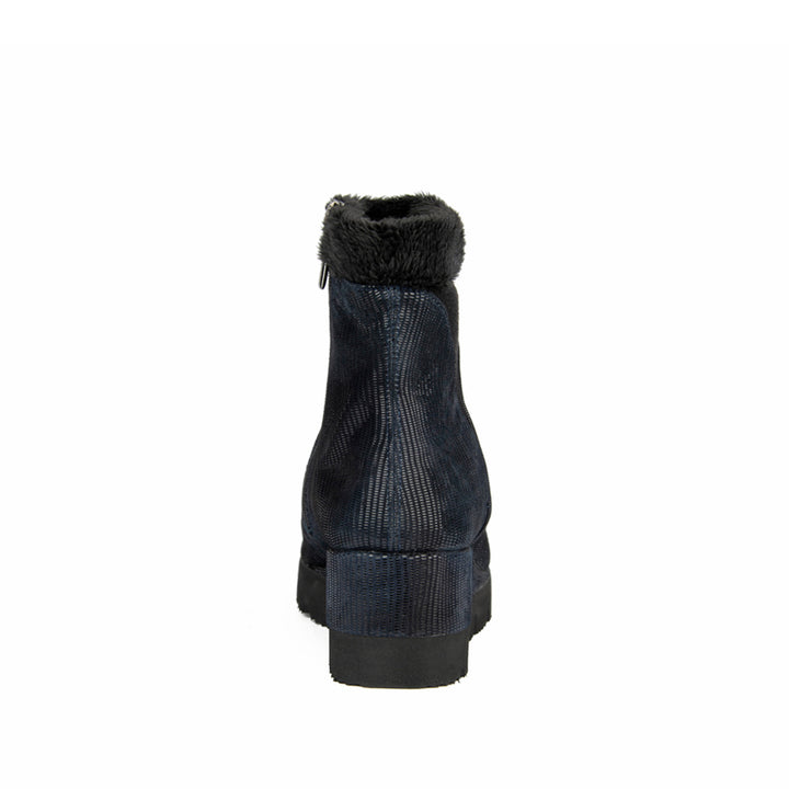NAVY TEXTURED SUEDE
