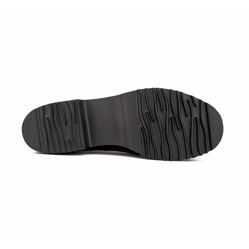 BLACK SUEDE/PEWTER COMBO