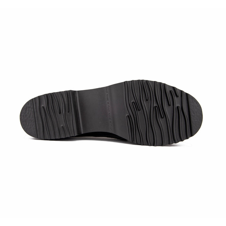 BLACK SUEDE/PEWTER COMBO