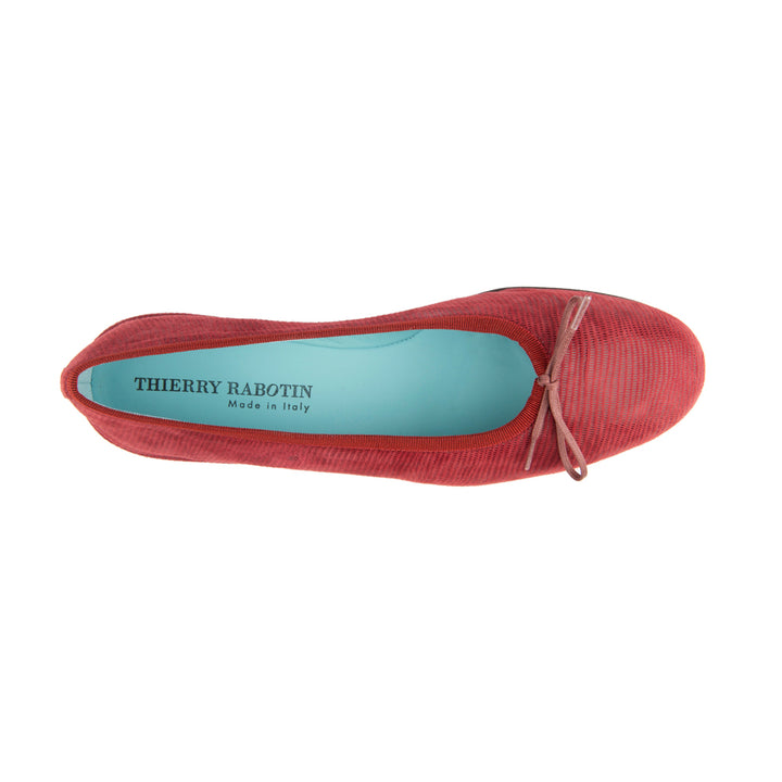 RED TEXTURED SUEDE
