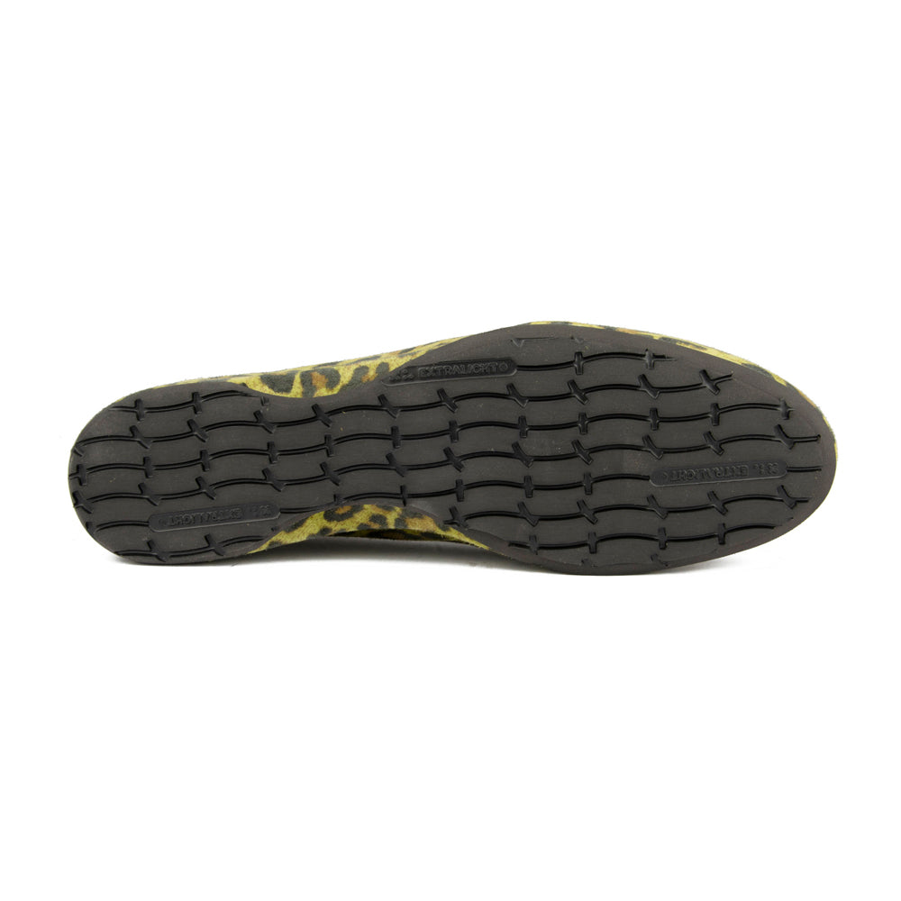 OLIVE SUEDE LEOPARD