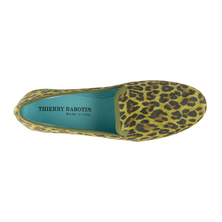 OLIVE SUEDE LEOPARD