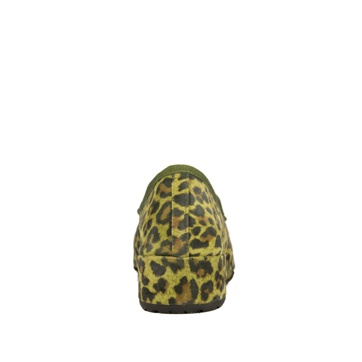 OLIVE SUEDE LEOPARD