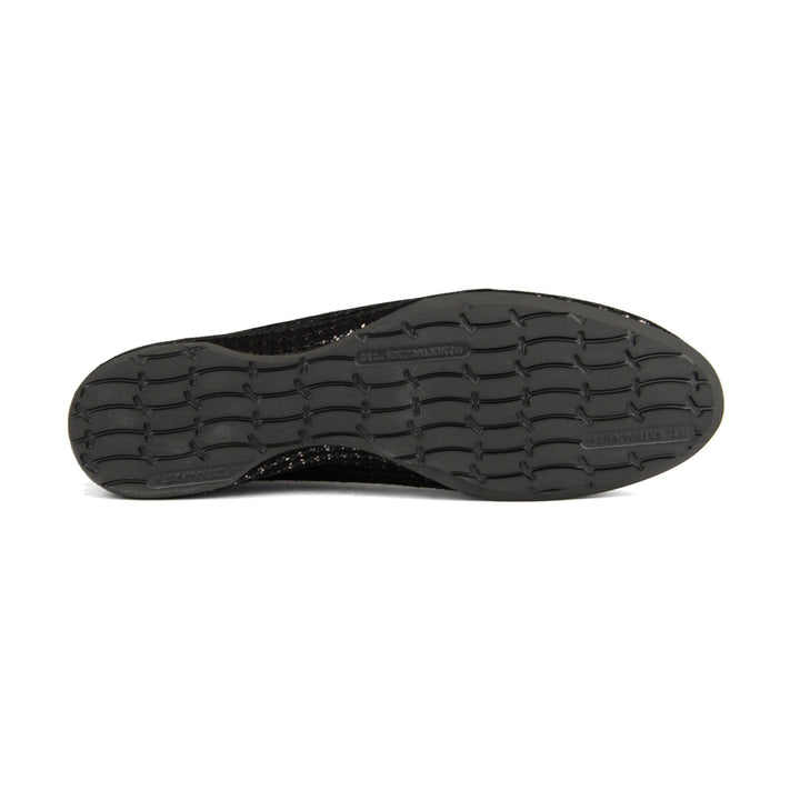 BLACK STAMPED SUEDE WITH SILVER ACCENTS