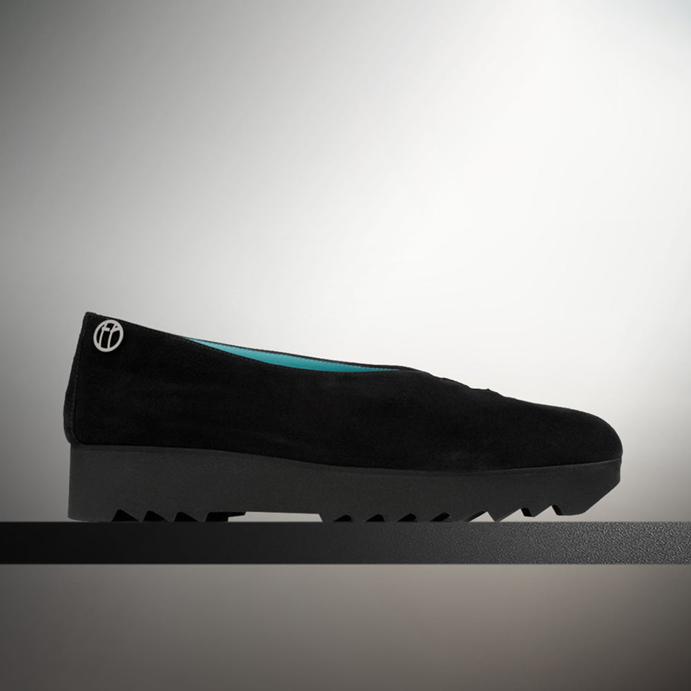T GRACE BLACK SUEDE