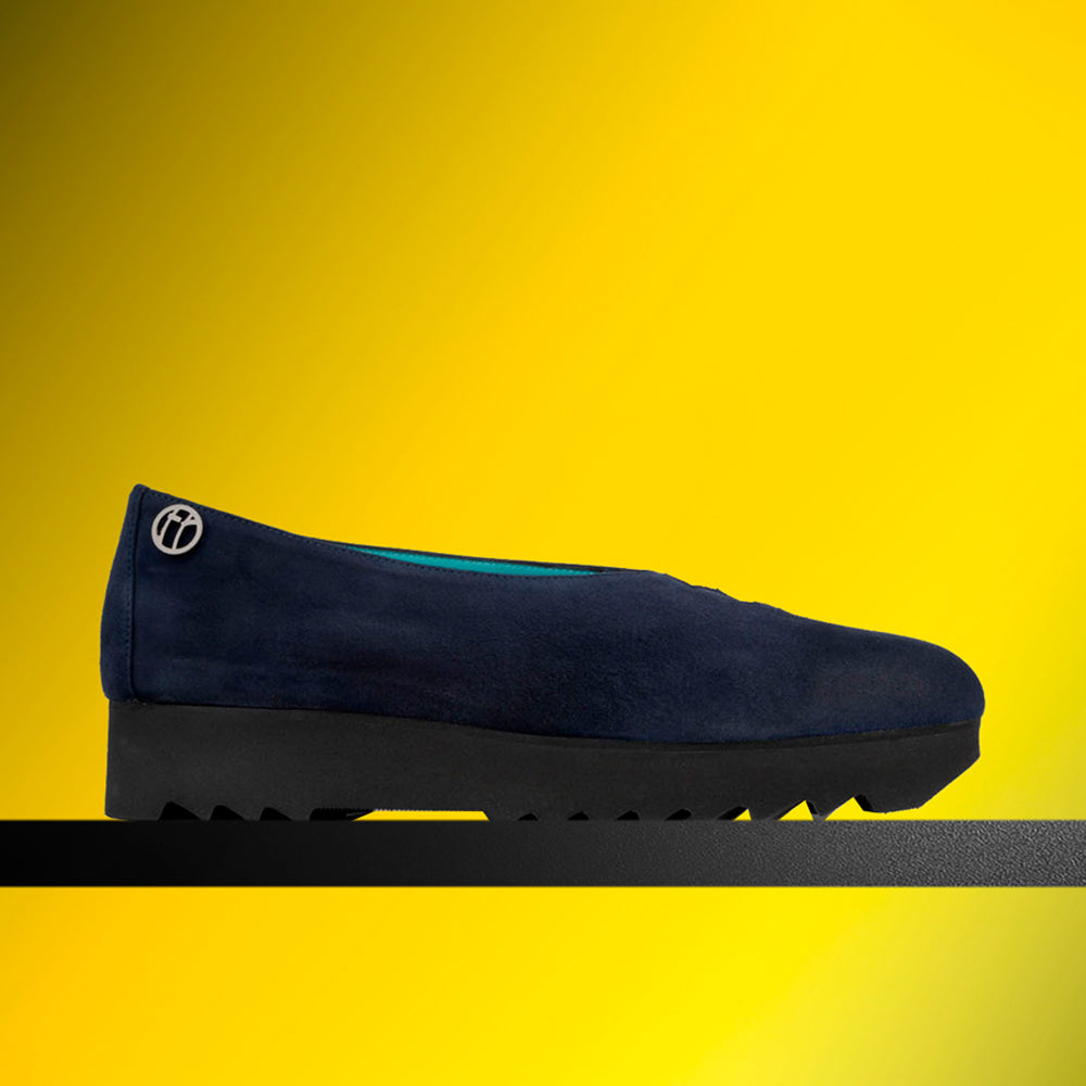 T GRACE NAVY SUEDE