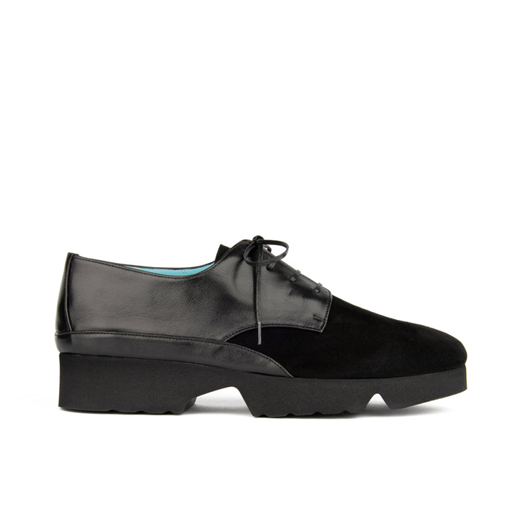 BLACK SUEDE AND NAPPA COMBO