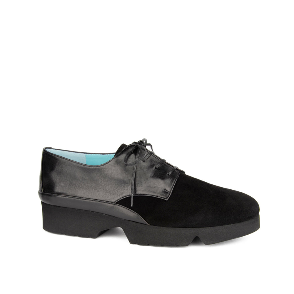 BLACK SUEDE AND NAPPA COMBO